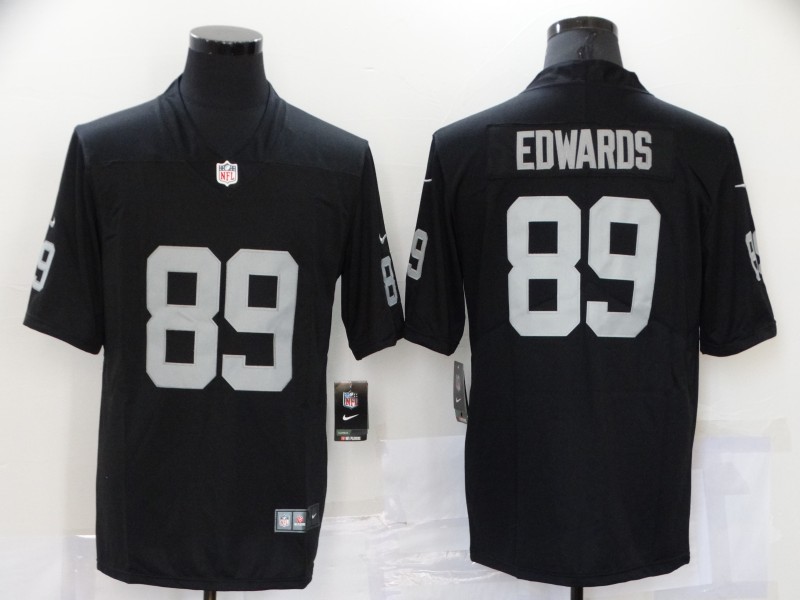 Men Oakland Raiders 89 Edwards Black Nike Vapor Untouchable Limited 2021 NFL Jerseys